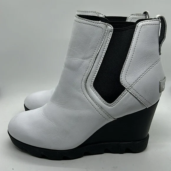 Sorel Joan Uptown Waterproof Leather Chelsea Ankle Boots Shoes **Size 7** 🌸🌸 - Picture 4 of 11